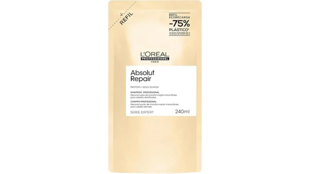 Shampoo Absolut Repair L’Oréal Professionnel em teste para cabelos danificados: l'oréal professionnel serie expert absolut e serie expert absolut repair gold.