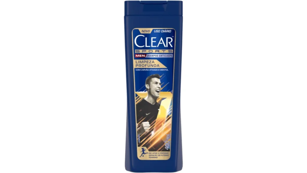 Review do shampoo anticaspa clear 400ml: teste no sports limpeza profunda. Clear sports men limpeza profunda com mentol. Limpeza profunda 400ml, shampoo clear.