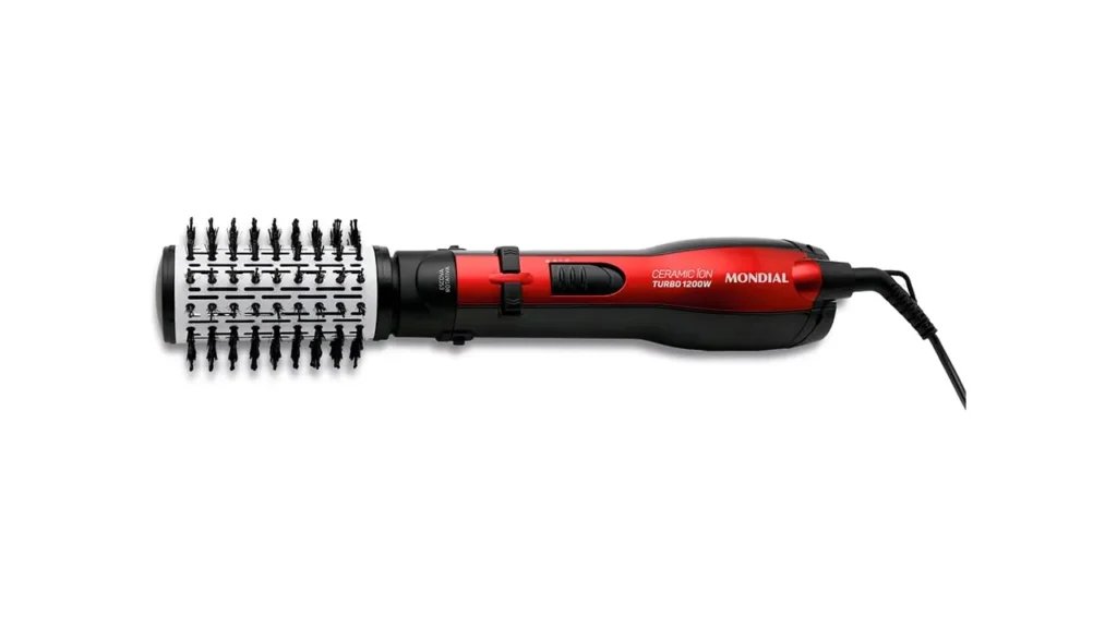 Escova rotativa Mondial ER-09 Ceramic Íon Turbo 1200W, nossa escolha geral no comparativo de escovas rotativas de 2026